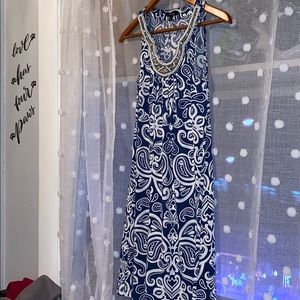 🌸EUC Apt 9 dress navy and white🌸